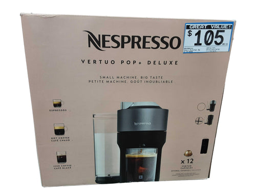 Nespresso Vertuo Pop+ Black Small Kitchen Appliance