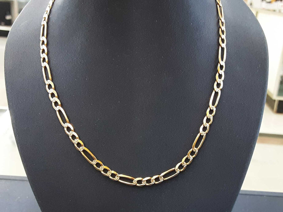 Figaro Chain - Yellow Gold 14k (.585) 9.5 grams 18 inch