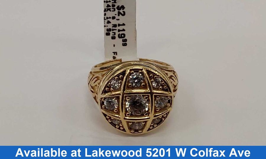 Men's Ring - Yellow Gold 14k (.585) 14.9 grams Size 11.5