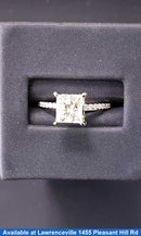 Women's Ring - Solitaire - White Gold 14k (.585) 2.4 grams Size 7