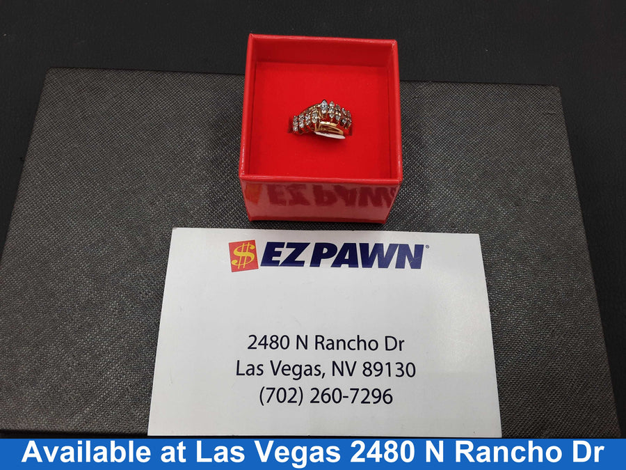 Women's Ring - Yellow Gold 14k (.585) 4.3 grams Size 20