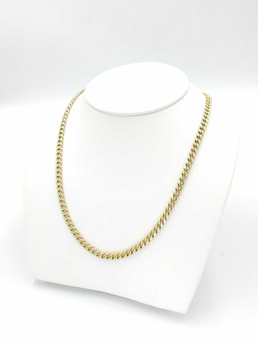 Cuban Link Chain - Yellow Gold 10k (.417) 9.3 grams 18 inch