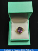 Women's Ring - Yellow Gold 14k (.585) 5.6 grams Size 8.5