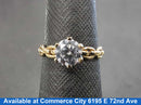 Women's Ring - Solitaire - Yellow Gold 14k (.585) 2.4 grams Size 7
