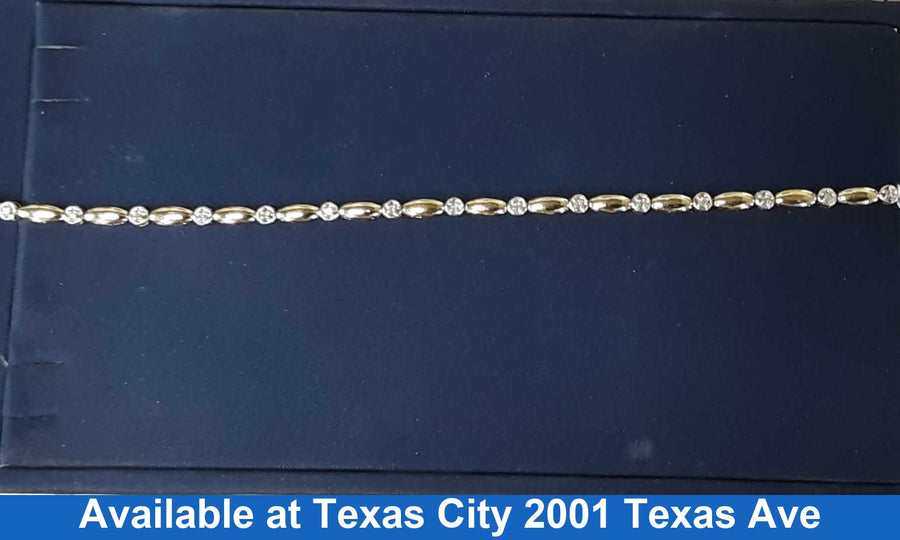 Tennis Bracelet - Yellow Gold 10k (.417) 4.6 grams 7 inch