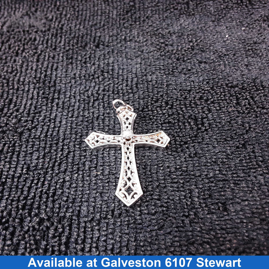 Religious Pendant - White Gold 14k (.585) 4.6 grams