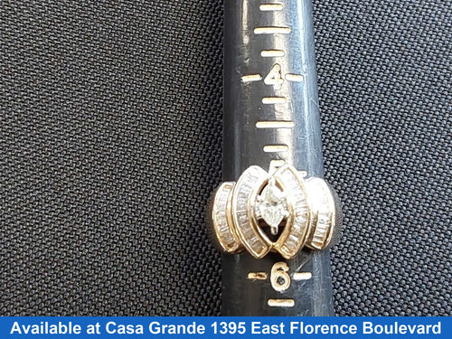 Women's Ring - Yellow Gold 14k (.585) 8.6 grams Size 5.5