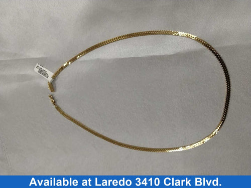 Herringbone Chain - Yellow Gold 14k (.585) 22.5 grams 25 inch