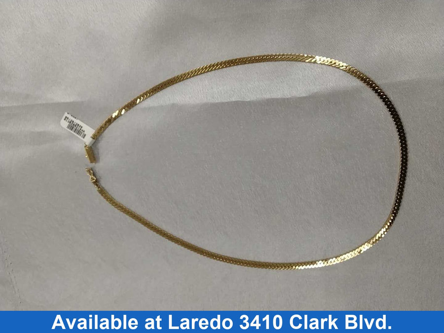 Herringbone Chain - Yellow Gold 14k (.585) 22.5 grams 25 inch