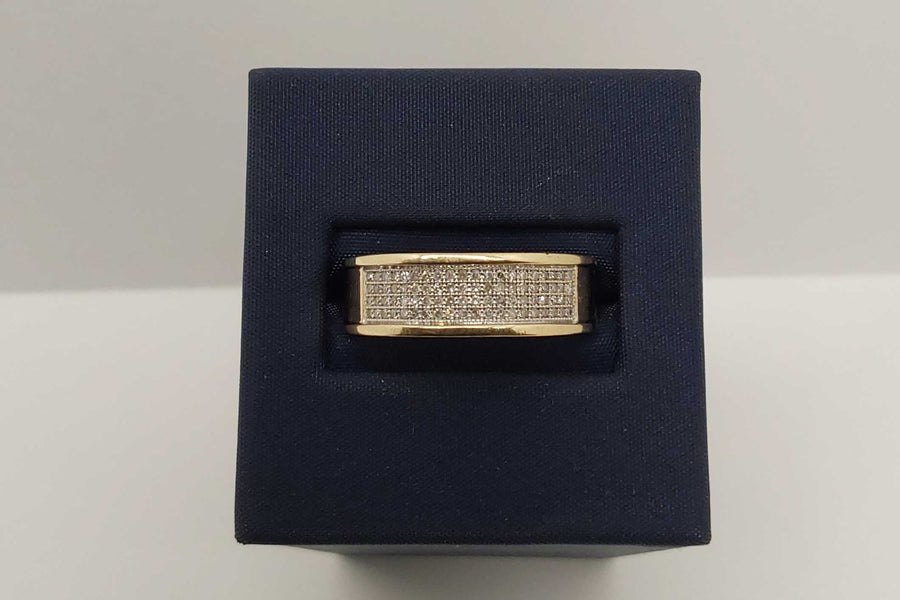 Men's Ring - Yellow Gold 10k (.417) 3.83 grams Size 9.5