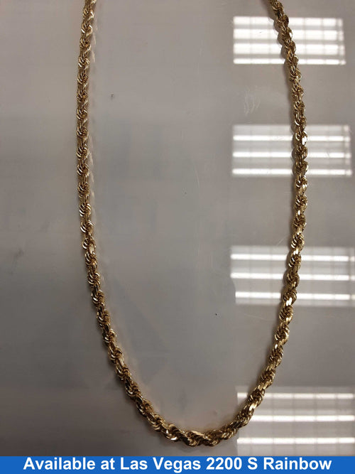 Rope Chain - Yellow Gold 14k (.585) 26.2 grams 20 inch