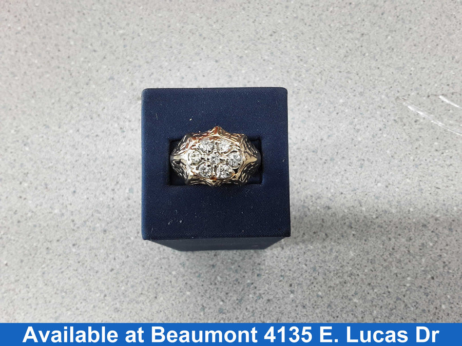 Men's Ring - Yellow Gold 14k (.585) 10 grams Size 10