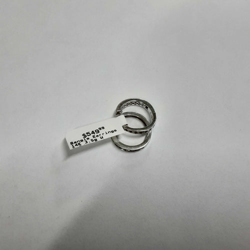 Bangle Earrings - White Gold 14k (.585) 3.5 grams