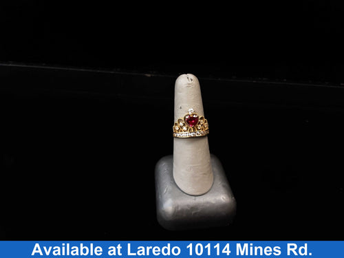Women's Ring - Yellow Gold 10k (.417) 2.9 grams Size 20
