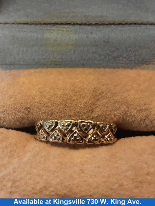 Women's Ring - Yellow Gold 10k (.417) 1.8 grams Size 8