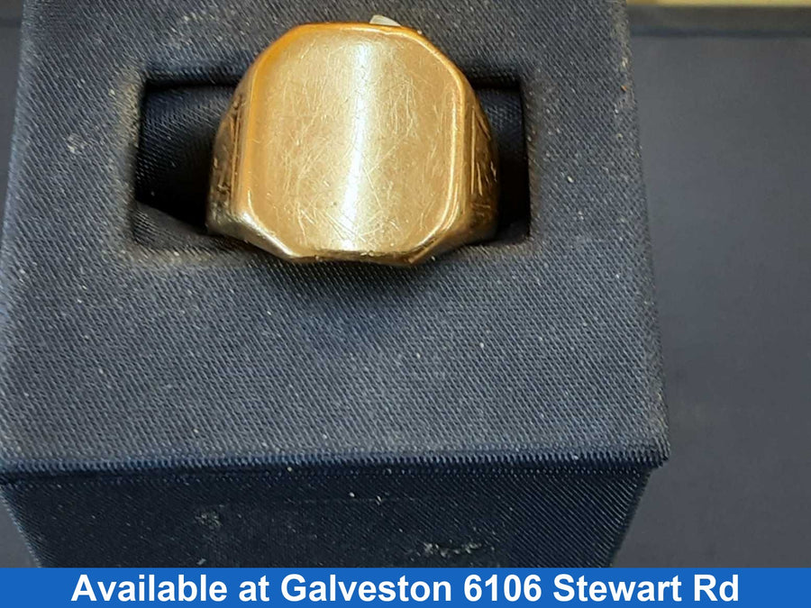 Men's Ring - Yellow Gold 14k (.585) 8.1 grams Size 7