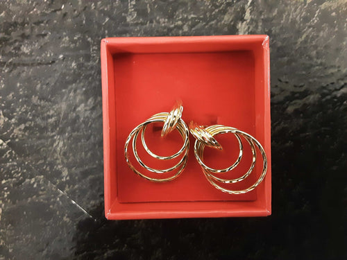 Hoop Earrings - Yellow Gold 14k (.585) 3 grams