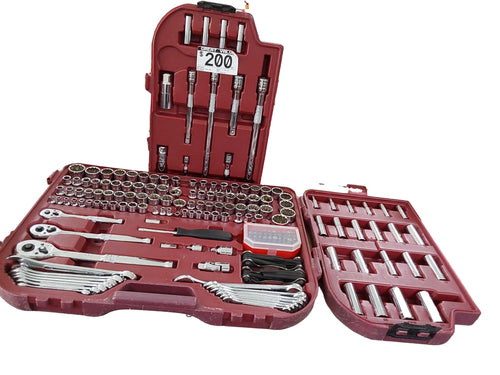 Northern Socket & Tool Set Red Tool Box