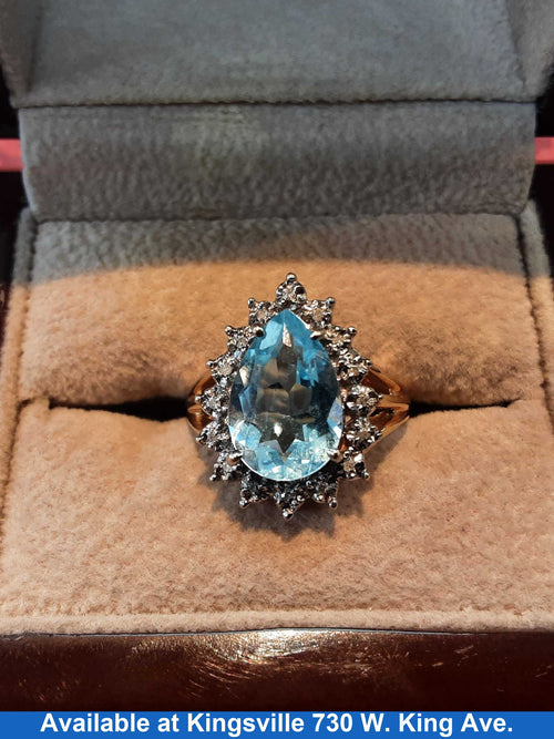 Women's Ring - Yellow Gold 14k (.585) 4.8 grams Size 6
