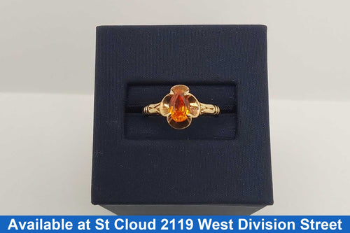 Women's Ring - Solitaire - Yellow Gold 10k (.417) 1.902 grams Size 6