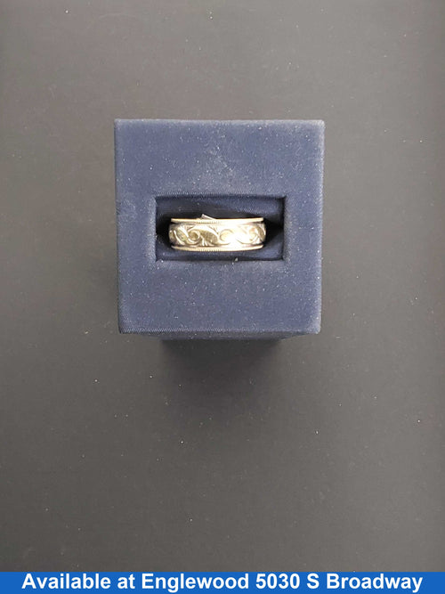 Ring - Wedding Band - Yellow Gold 10k (.417) 3.4 grams Size 7