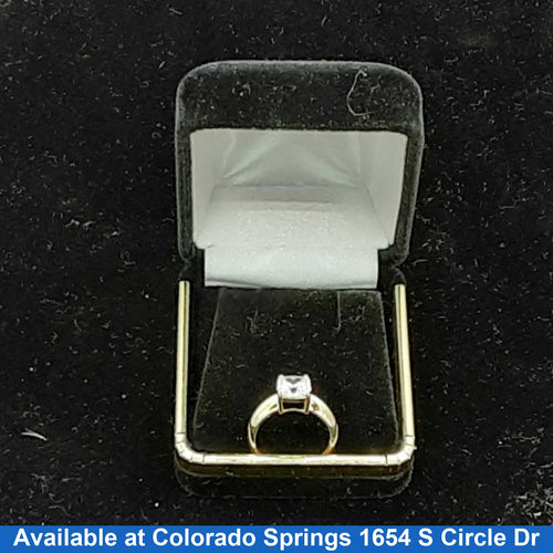 Women's Ring - Solitaire - Yellow Gold 14k (.585) 1.8 grams Size 4.5