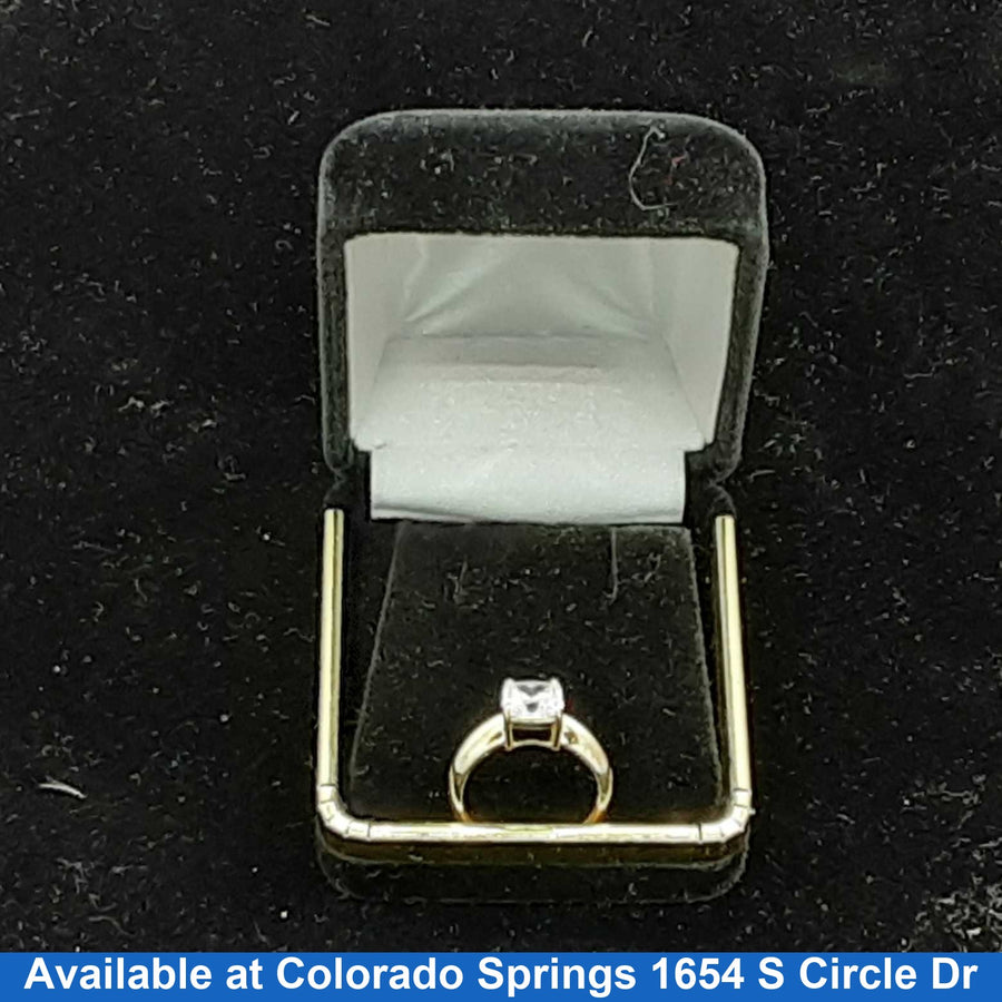 Women's Ring - Solitaire - Yellow Gold 14k (.585) 1.8 grams Size 4.5