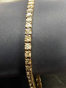 Tennis Bracelet - Yellow Gold 10k (.417) 16.1 grams 8 inch