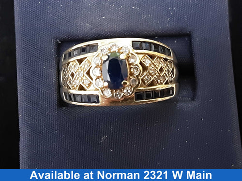 Women's Ring - Yellow Gold 14k (.585) 7.1 grams Size 9.5