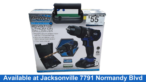 Power Torque Ptt0018 Blue Cordless Standard Drill