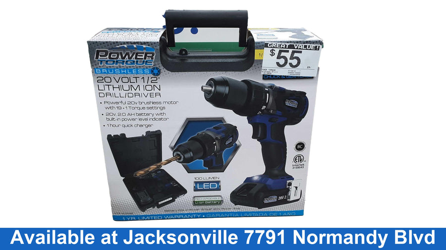 Power Torque Ptt0018 Blue Cordless Standard Drill