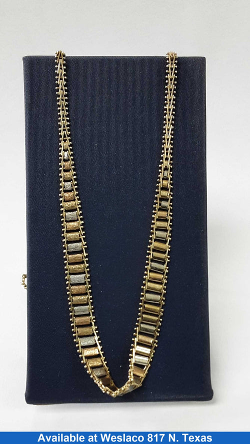 Fox Tail Chain - Yellow Gold 14k (.585) 13 grams 18 inch
