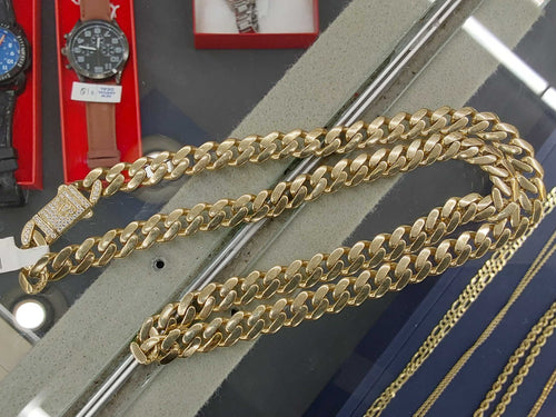 Cuban Link Chain - Yellow Gold 14k (.585) 34.8 grams 22 inch