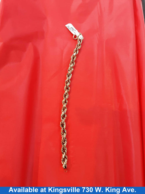 Rope Bracelet - Yellow Gold 10k (.417) 8.4 grams 8 inch