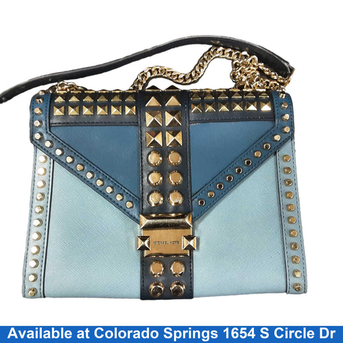 Michael Kors Whitney Convertible Blue Purse / Handbag