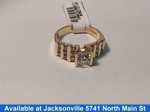 Ring - Engagement Set - Yellow Gold 14k (.585) 6.5 grams Size 7.5