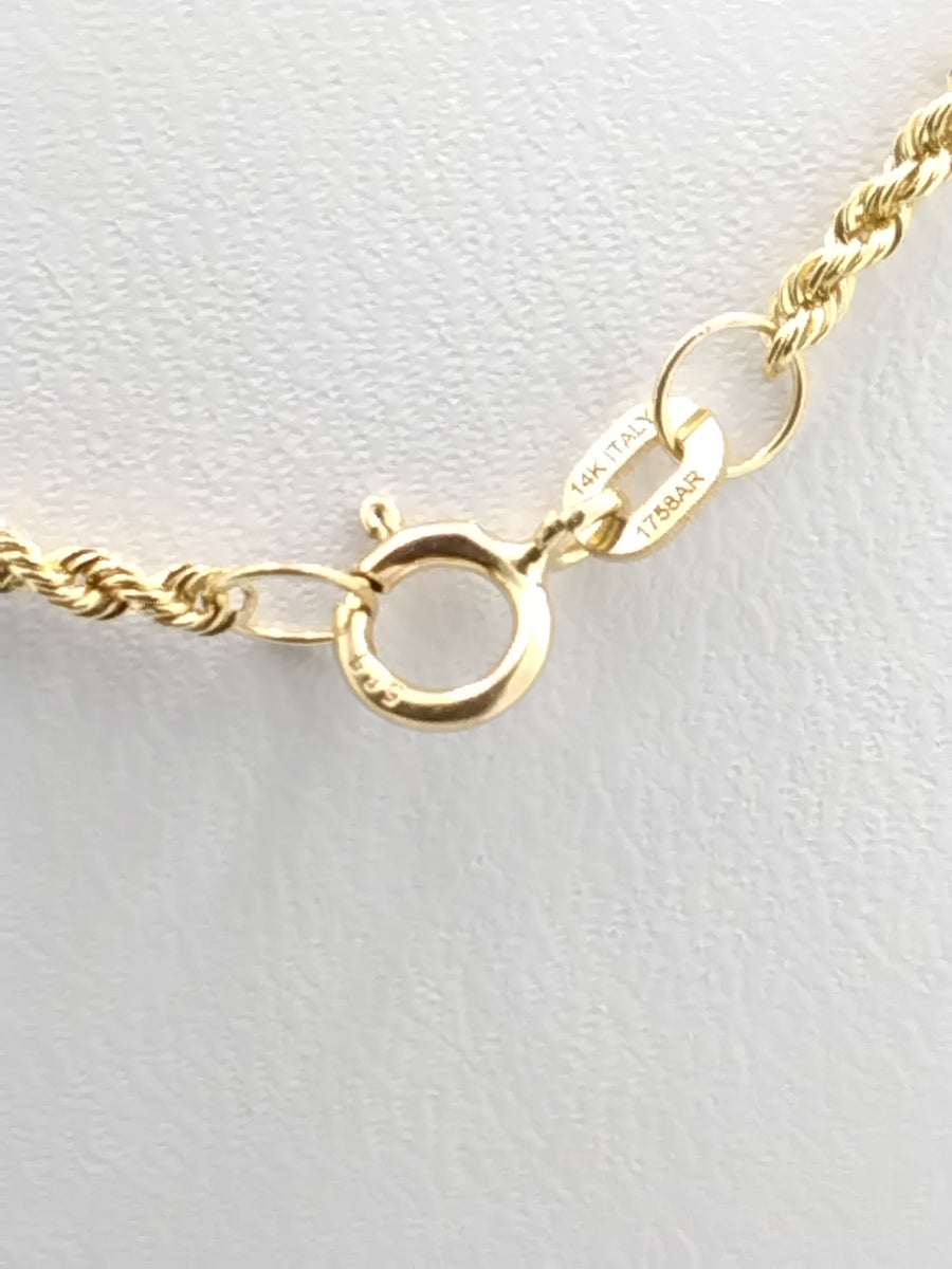 Chain - Yellow Gold 14k (.585) 1.9 grams 18 inch