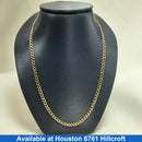 Cuban Link Chain - Yellow Gold 14k (.585) 6.2 grams 22 inch