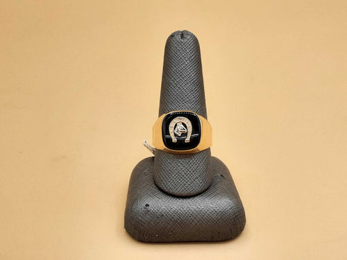 Men's Ring - Yellow Gold 18k (.750) 8.2 grams Size 11.5