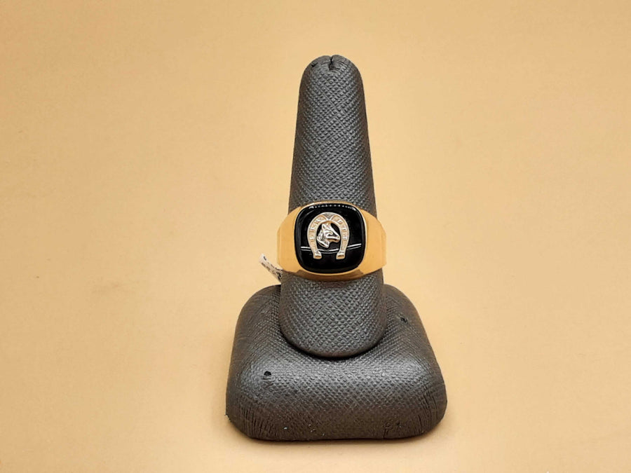 Men's Ring - Yellow Gold 18k (.750) 8.2 grams Size 11.5