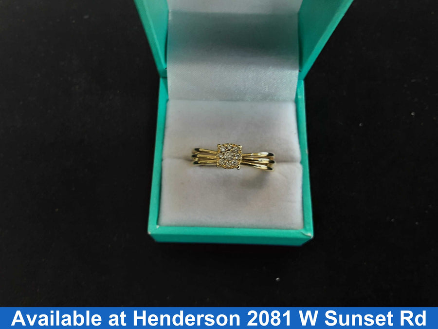 Women's Ring - Yellow Gold 14k (.585) 4.3 grams Size 9