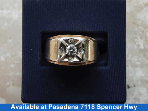 Men's Ring - Yellow Gold 14k (.585) 10.1 grams Size 20
