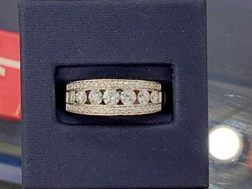 Ring - Wedding Band - White Gold 14k (.585) 7.3 Grams Size 9.5