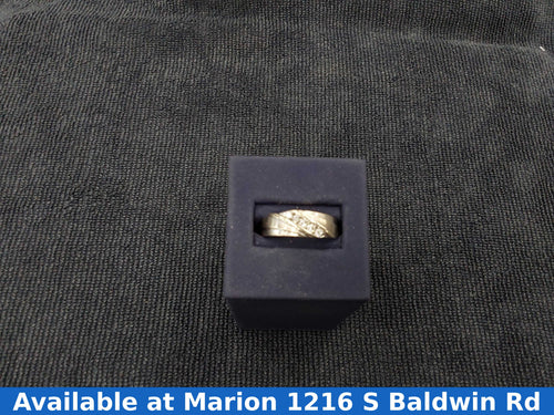 Ring - Wedding Band - White Gold 10k (.417) 6.6 grams Size 10.5