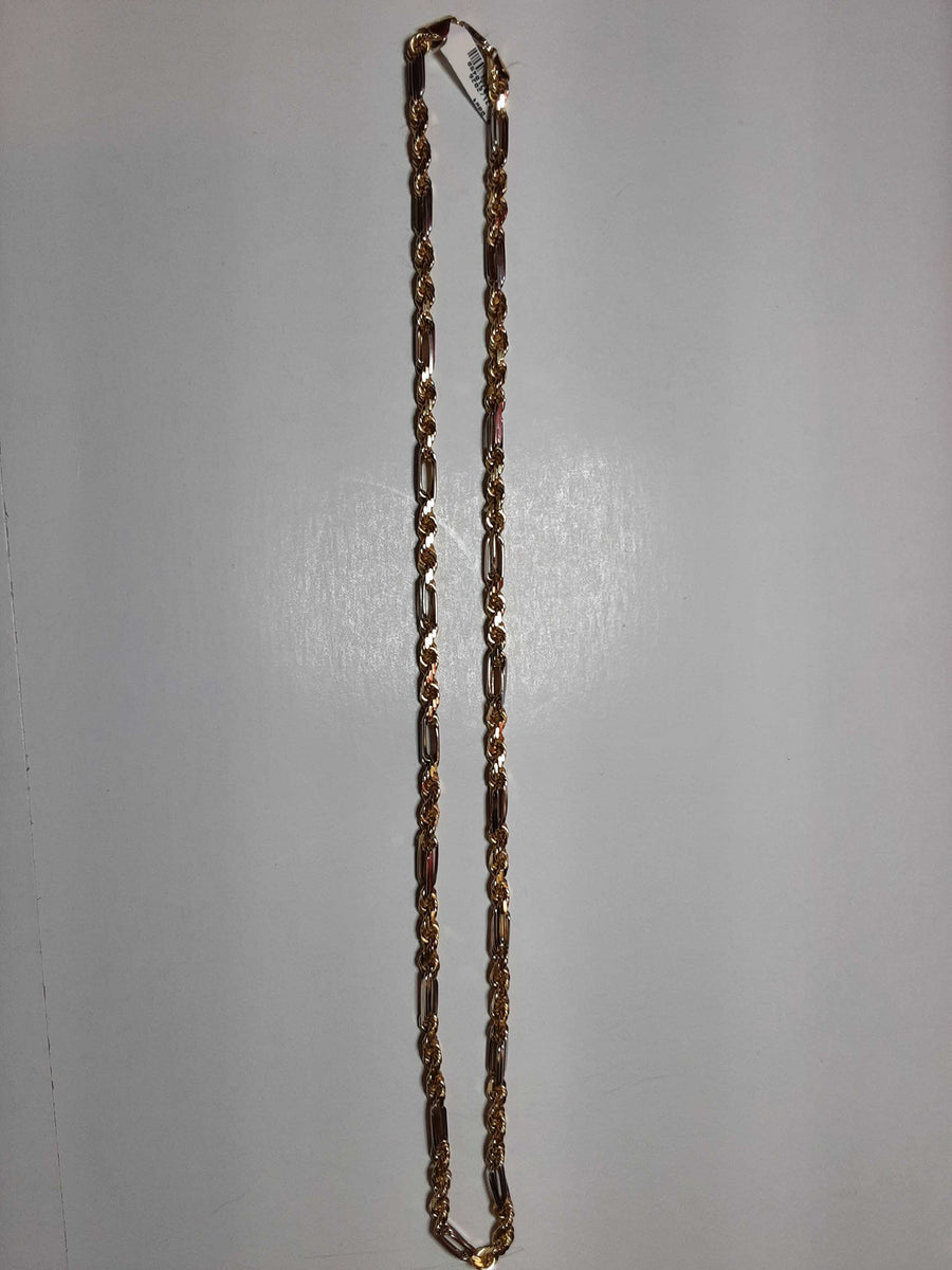 Rope Chain - Yellow Gold 10k (.417) 48.6 grams 26 inch