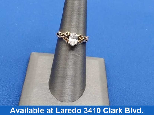 Women's Ring - Solitaire - Yellow Gold 10k (.417) 2.1 grams Size 7.5