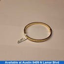 Bangle Bracelet - Yellow Gold 14k (.585) 9 grams 6 inch