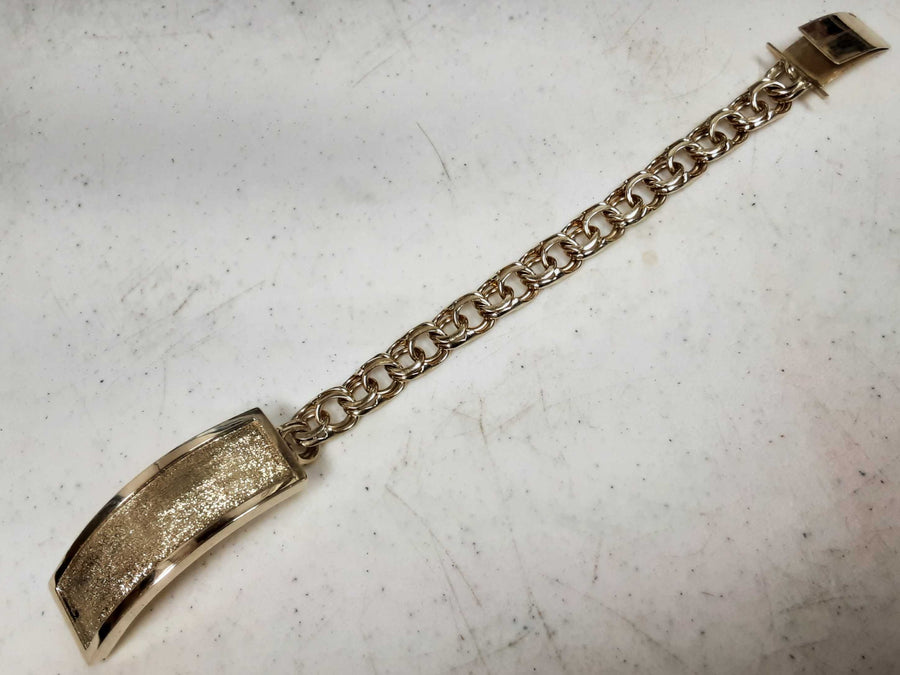 ID Bracelet - Yellow Gold 10k (.417) 53 grams 9 inch