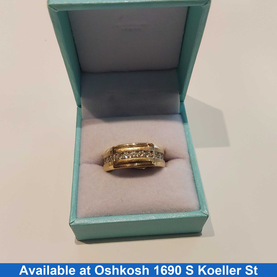Ring - Wedding Band - Yellow Gold 14k (.585) 6.2 grams Size 6.5