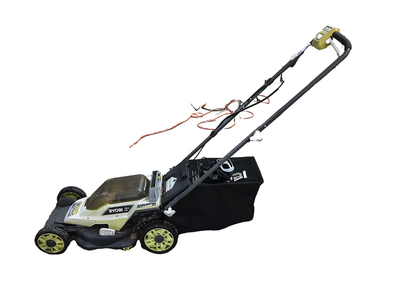 Ryobi P1108vnm Green Cordless Push Lawn Mower